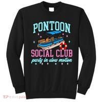 Pontoon Social Club Party In Slow Motion Pontoon Boat Sweatshirt thumb 0