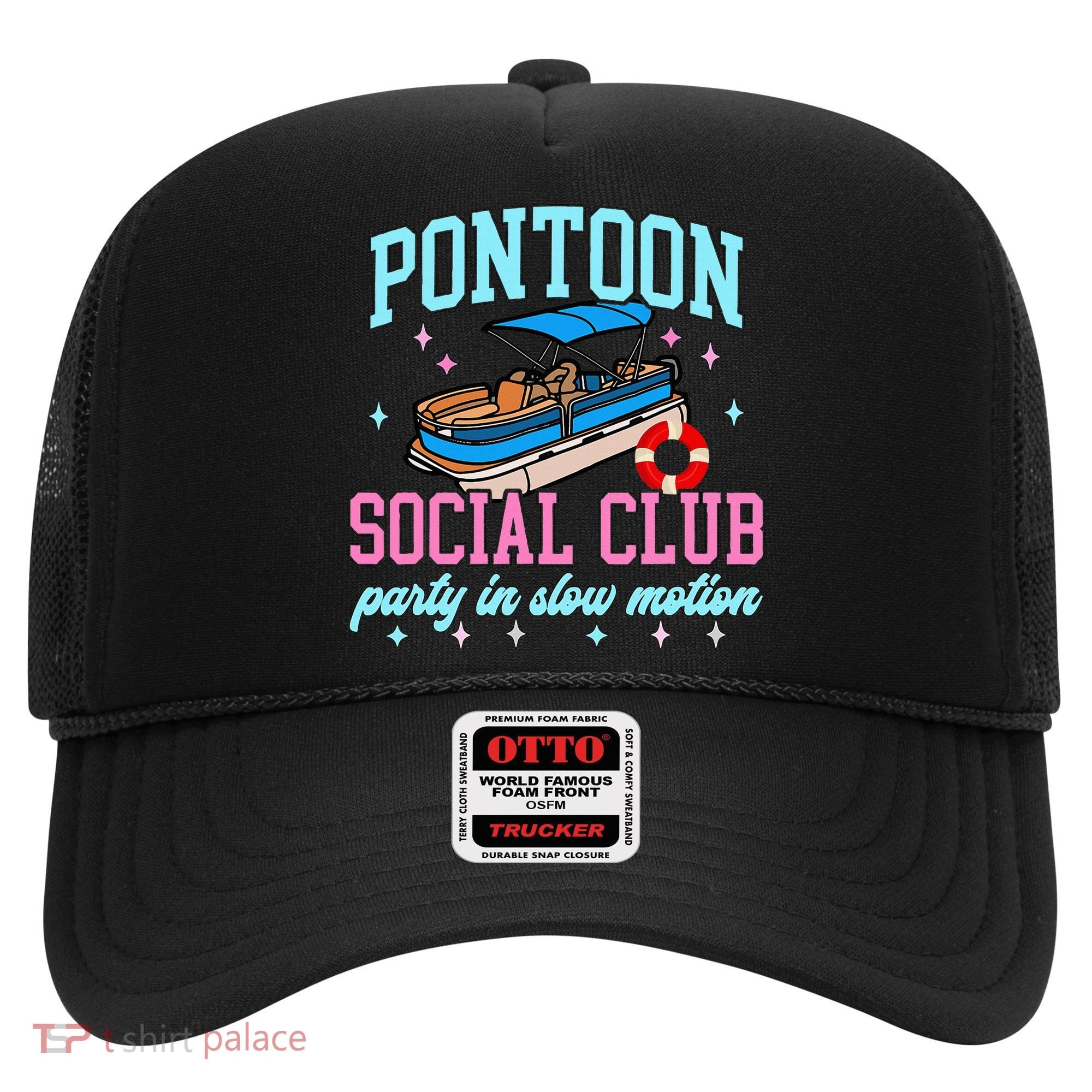 Pontoon Social Club Party In Slow Motion Pontoon Boat Hat