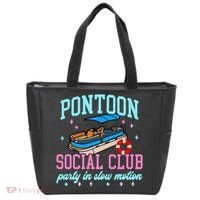 Pontoon Social Club Party In Slow Motion Pontoon Boat Tote Bag thumb 0