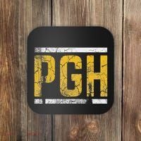 Pittsburgh Steel City Pennsylvania 412 Home Coaster thumb 0