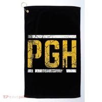 Pittsburgh Steel City Pennsylvania 412 Home Golf Towel thumb 0