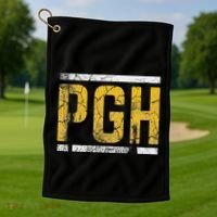 Pittsburgh Steel City Pennsylvania 412 Home Golf Towel thumb 1
