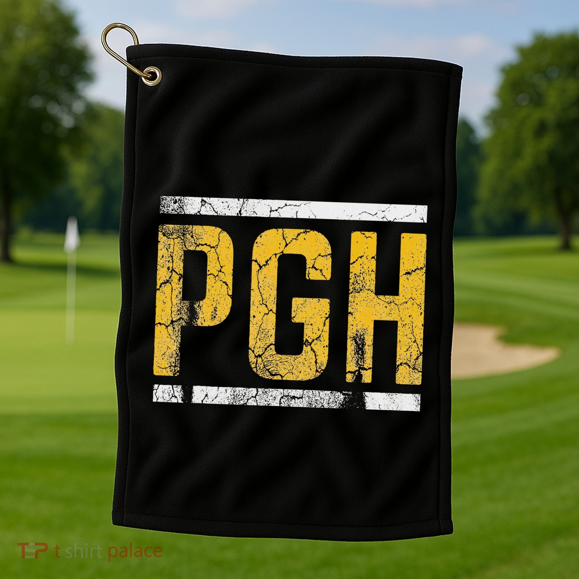 Pittsburgh Steel City Pennsylvania 412 Home Golf Towel
