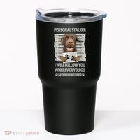 Personal Stalker Chocolate Labrador Lab Tumbler thumb 0