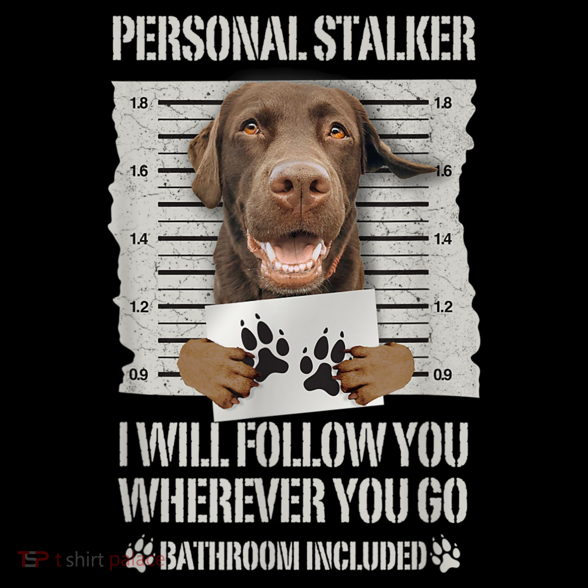 Personal Stalker Chocolate Labrador Lab Women's Tank Top