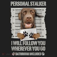 Personal Stalker Chocolate Labrador Lab Golf Towel thumb 3