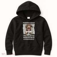 Personal Stalker Chocolate Labrador Lab Kids Hoodie thumb 0