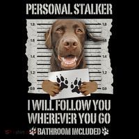 Personal Stalker Chocolate Labrador Lab Kids Hoodie thumb 5
