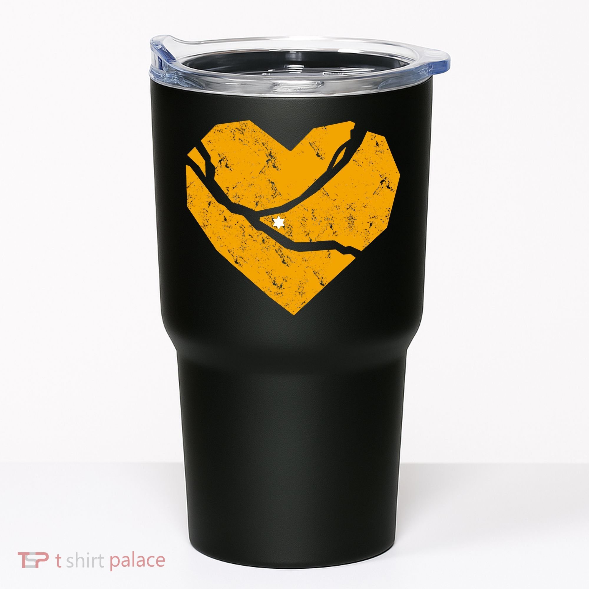 Pittsburgh Steel City Broken Heart Tumbler