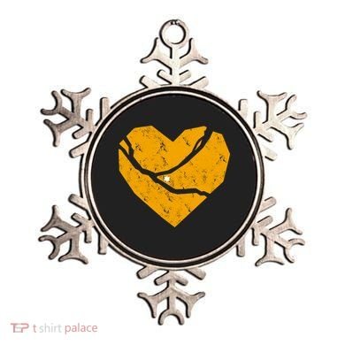 Pittsburgh Steel City Broken Heart Ornament