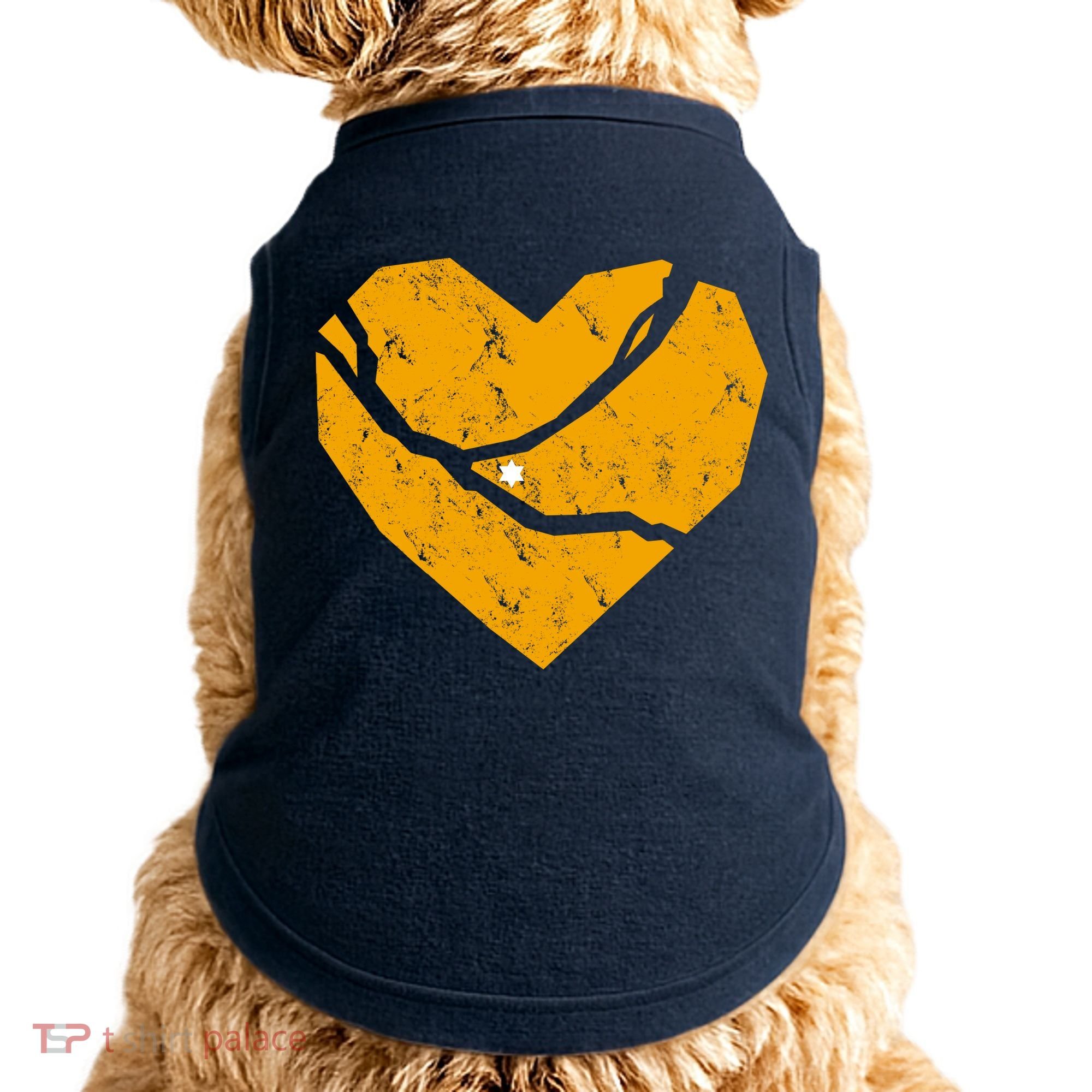 Pittsburgh Steel City Broken Heart Doggie Tank