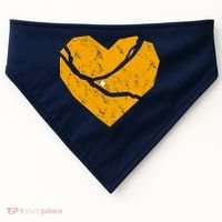 Pittsburgh Steel City Broken Heart USA-Made Doggie Bandana thumb 0