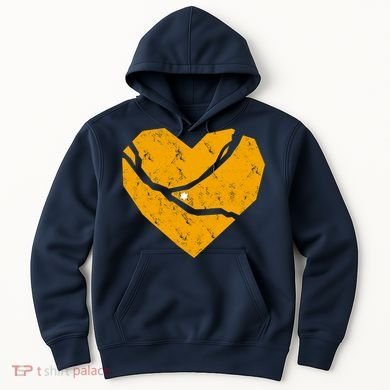 Pittsburgh Steel City Broken Heart Hoodie