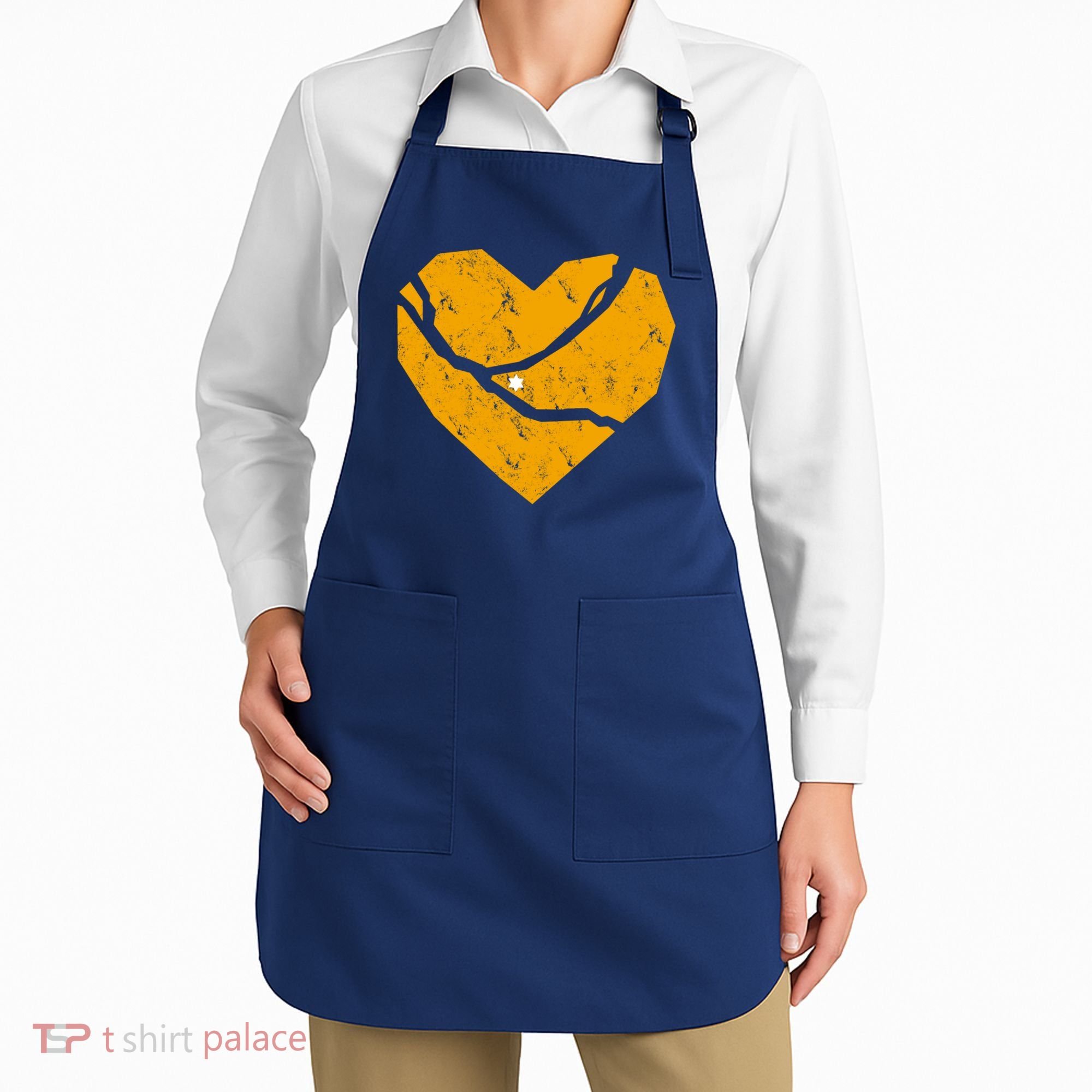 Pittsburgh Steel City Broken Heart Apron