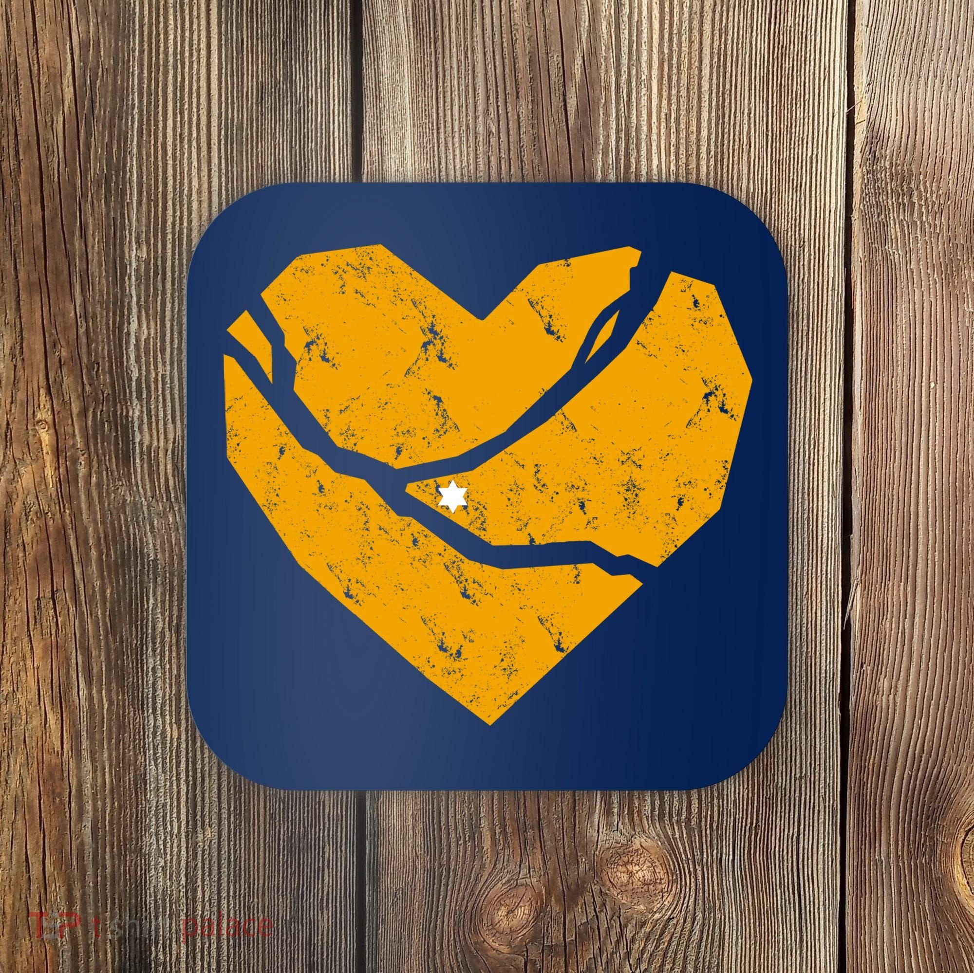 Pittsburgh Steel City Broken Heart Coaster