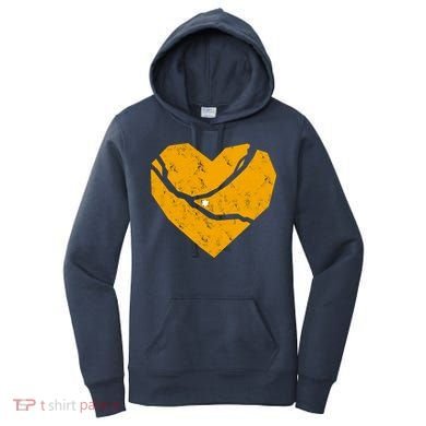 Pittsburgh Steel City Broken Heart Women's Hoodie