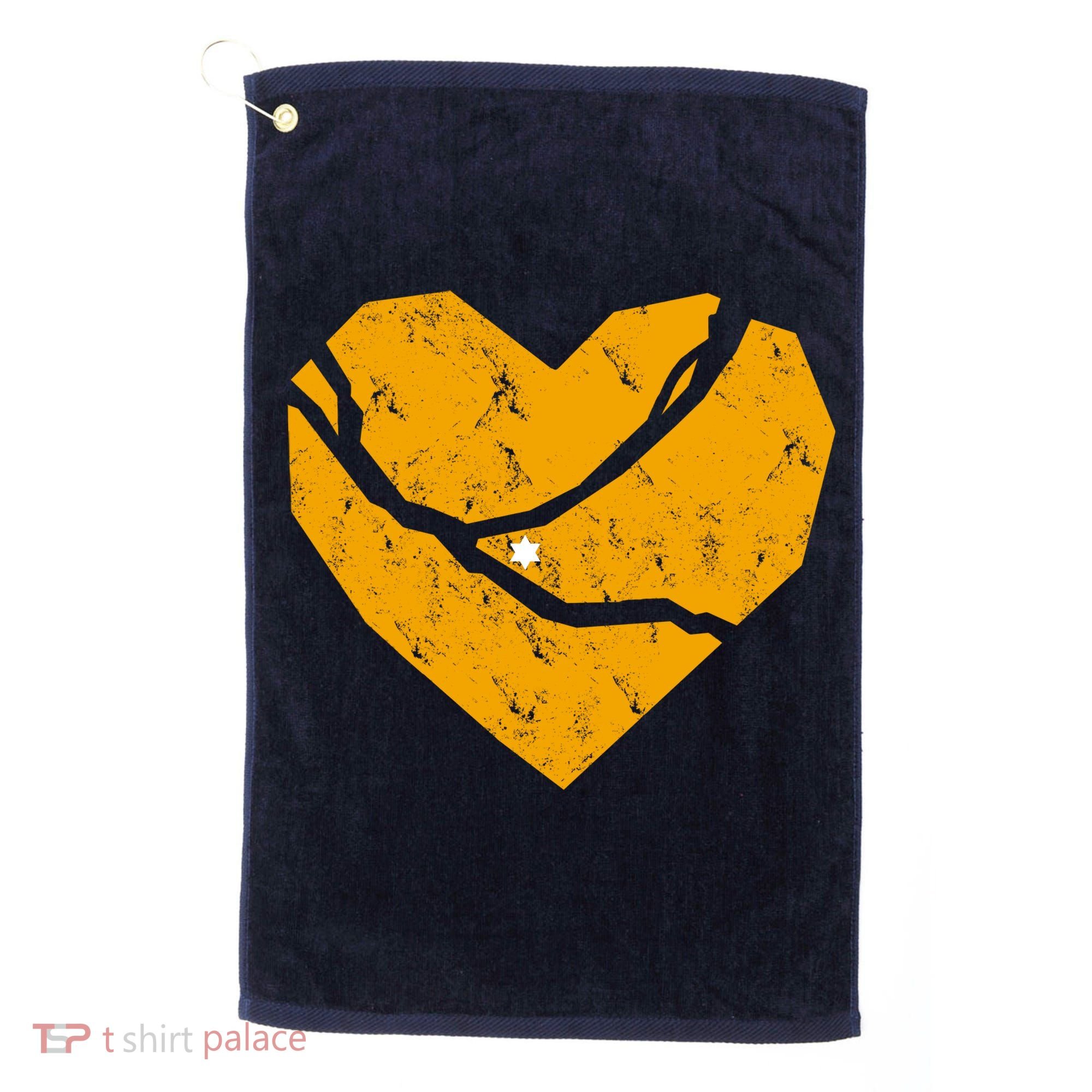 Pittsburgh Steel City Broken Heart Golf Towel
