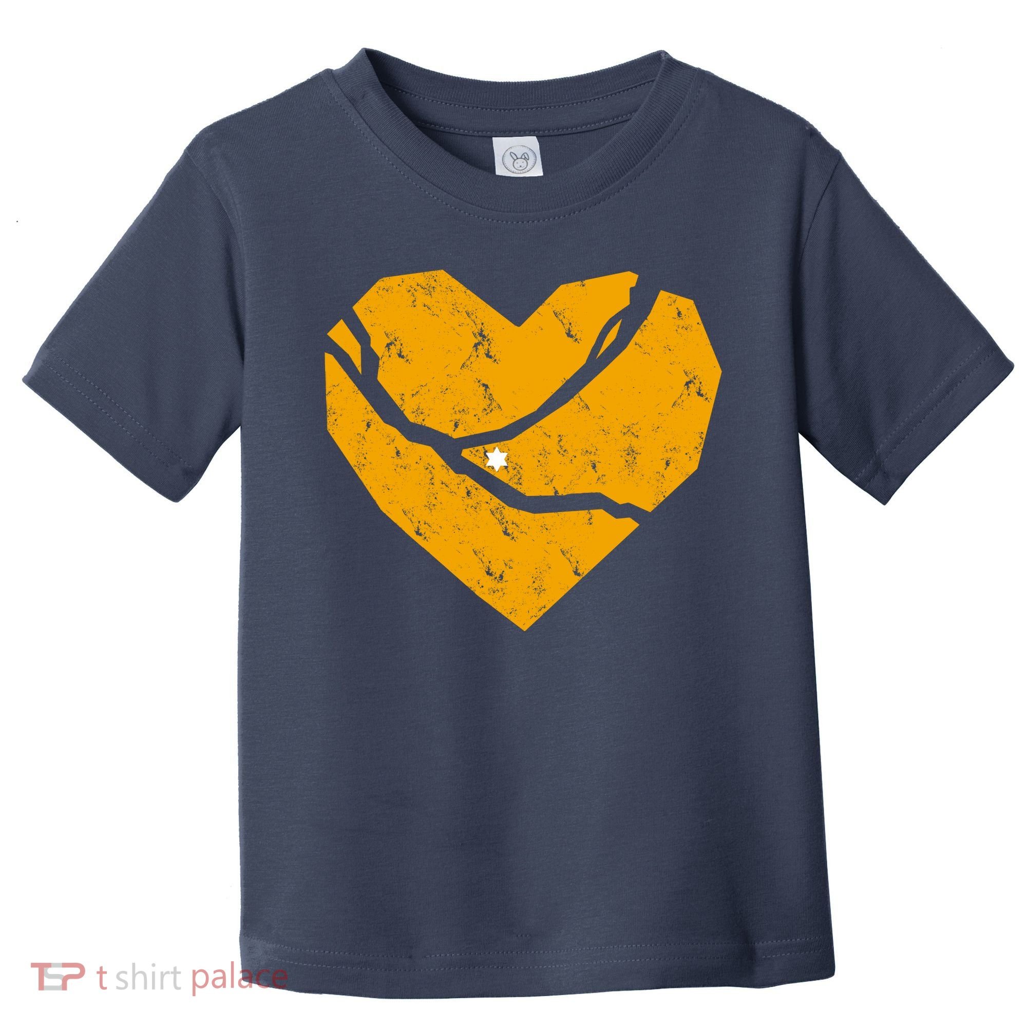 Pittsburgh Steel City Broken Heart Toddler T-Shirt