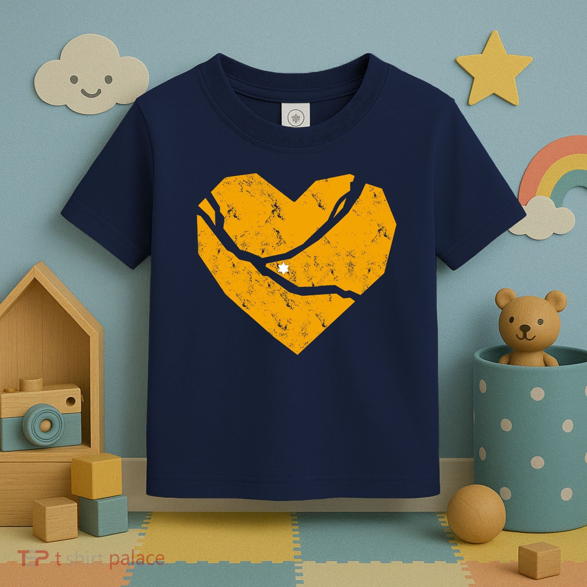 Pittsburgh Steel City Broken Heart Toddler T-Shirt