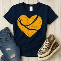Pittsburgh Steel City Broken Heart Women's T-Shirt thumb 3