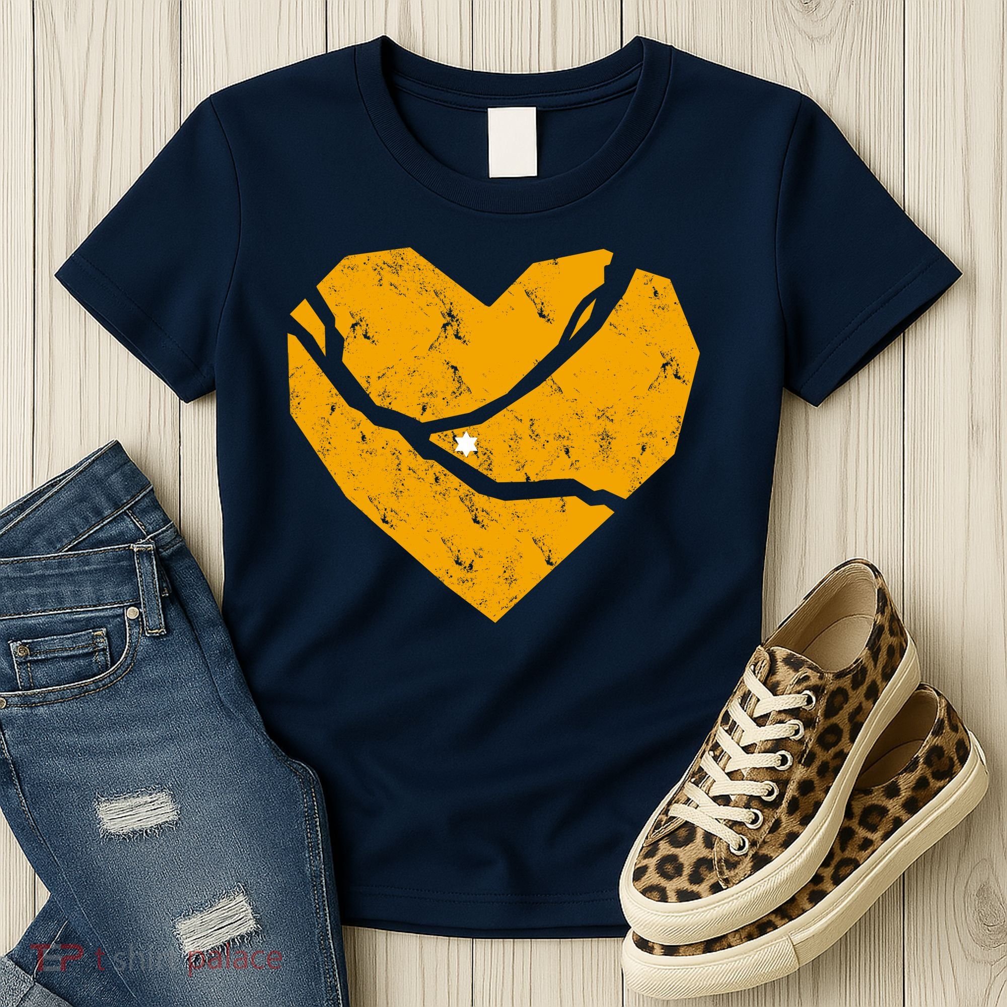 Pittsburgh Steel City Broken Heart Women's T-Shirt