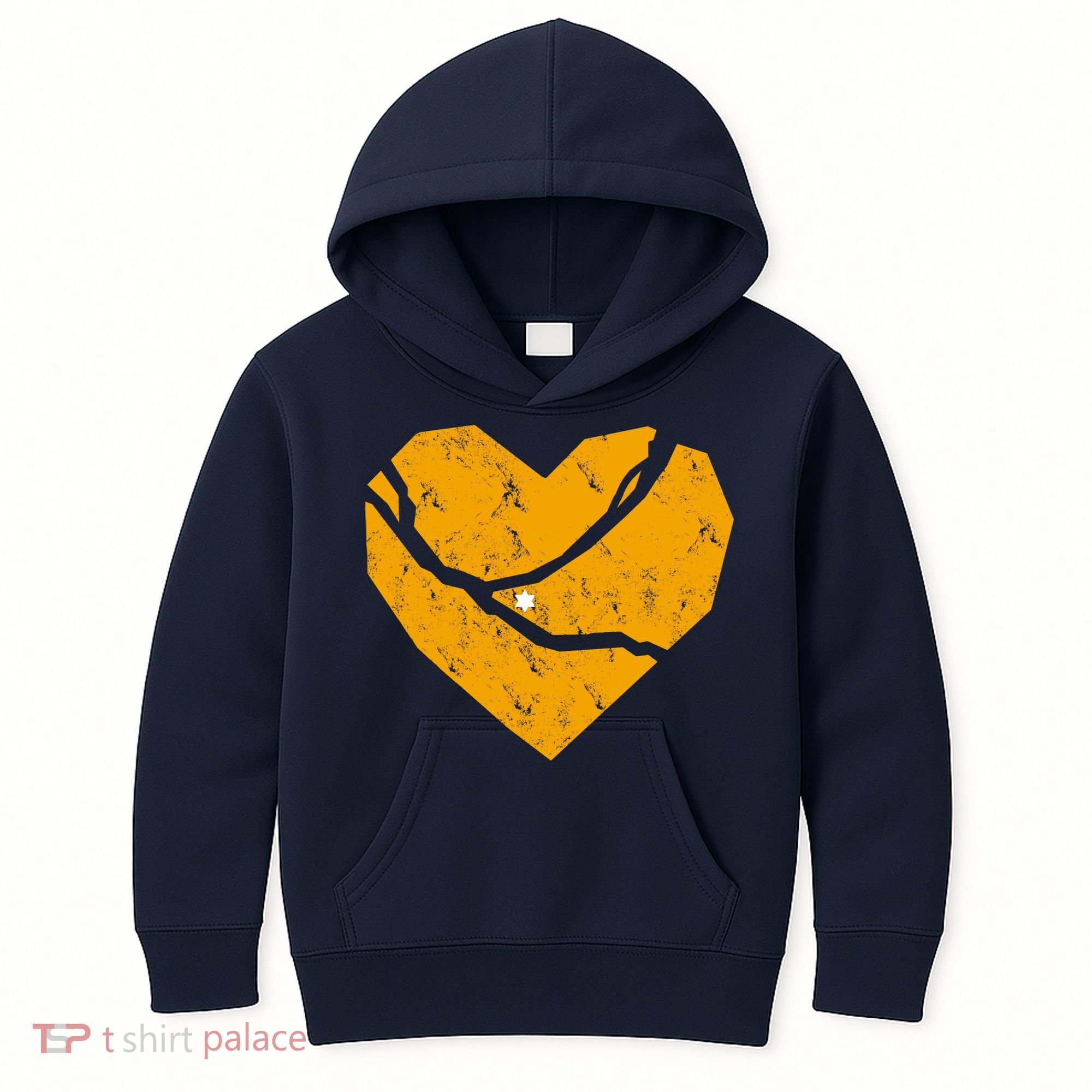 Pittsburgh Steel City Broken Heart Kids Hoodie
