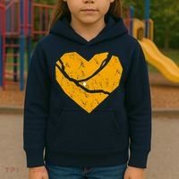 Pittsburgh Steel City Broken Heart Kids Hoodie thumb 3