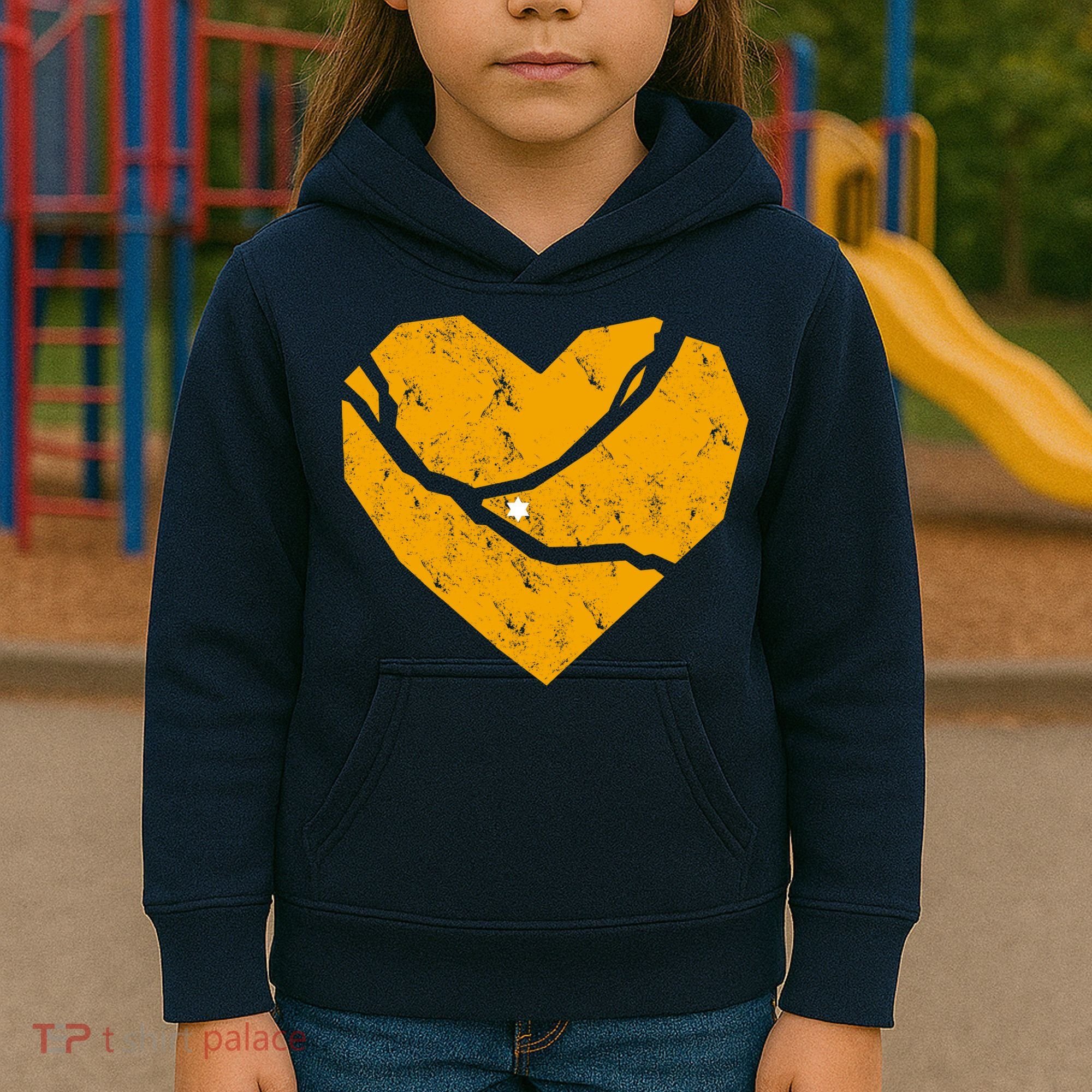 Pittsburgh Steel City Broken Heart Kids Hoodie