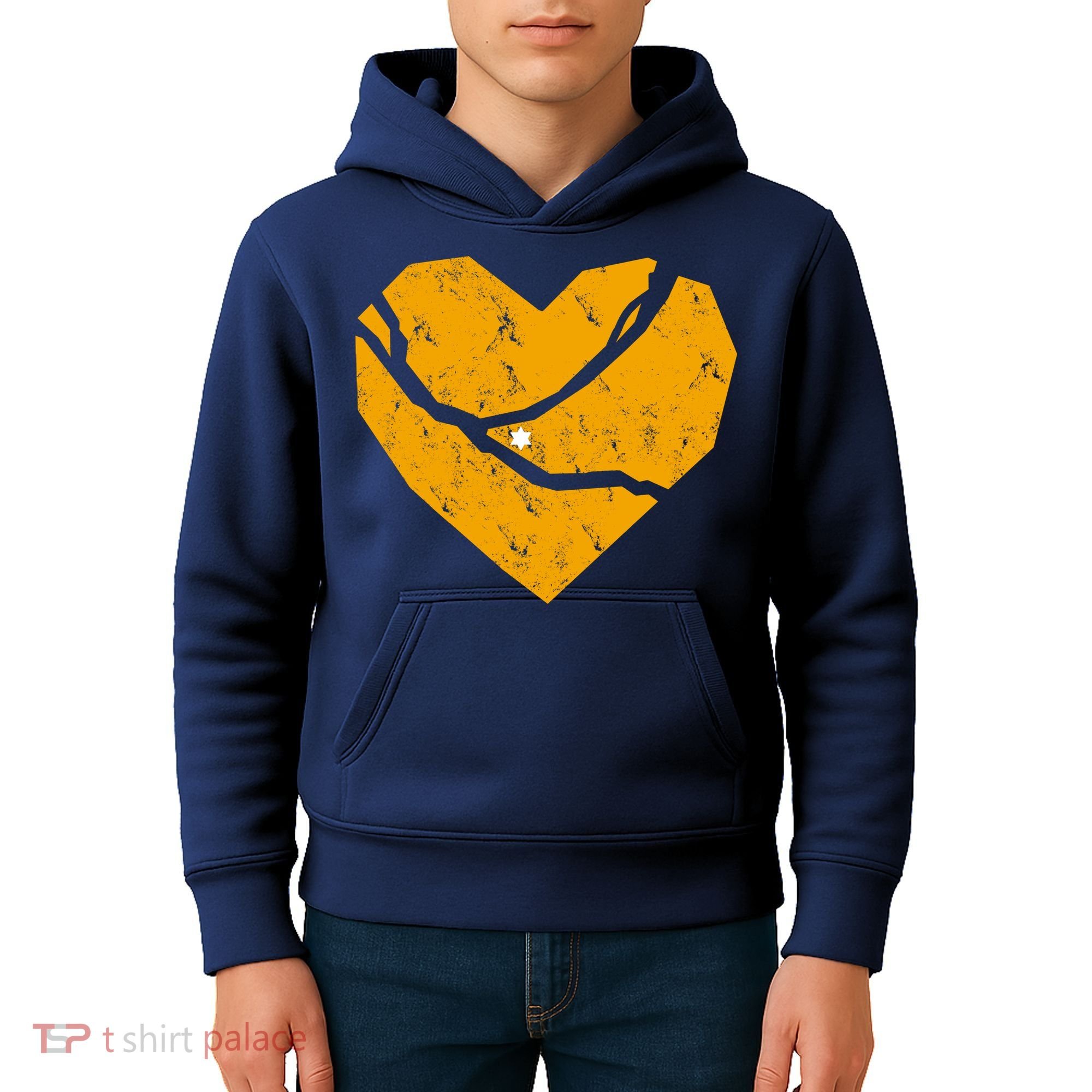 Pittsburgh Steel City Broken Heart Kids Hoodie