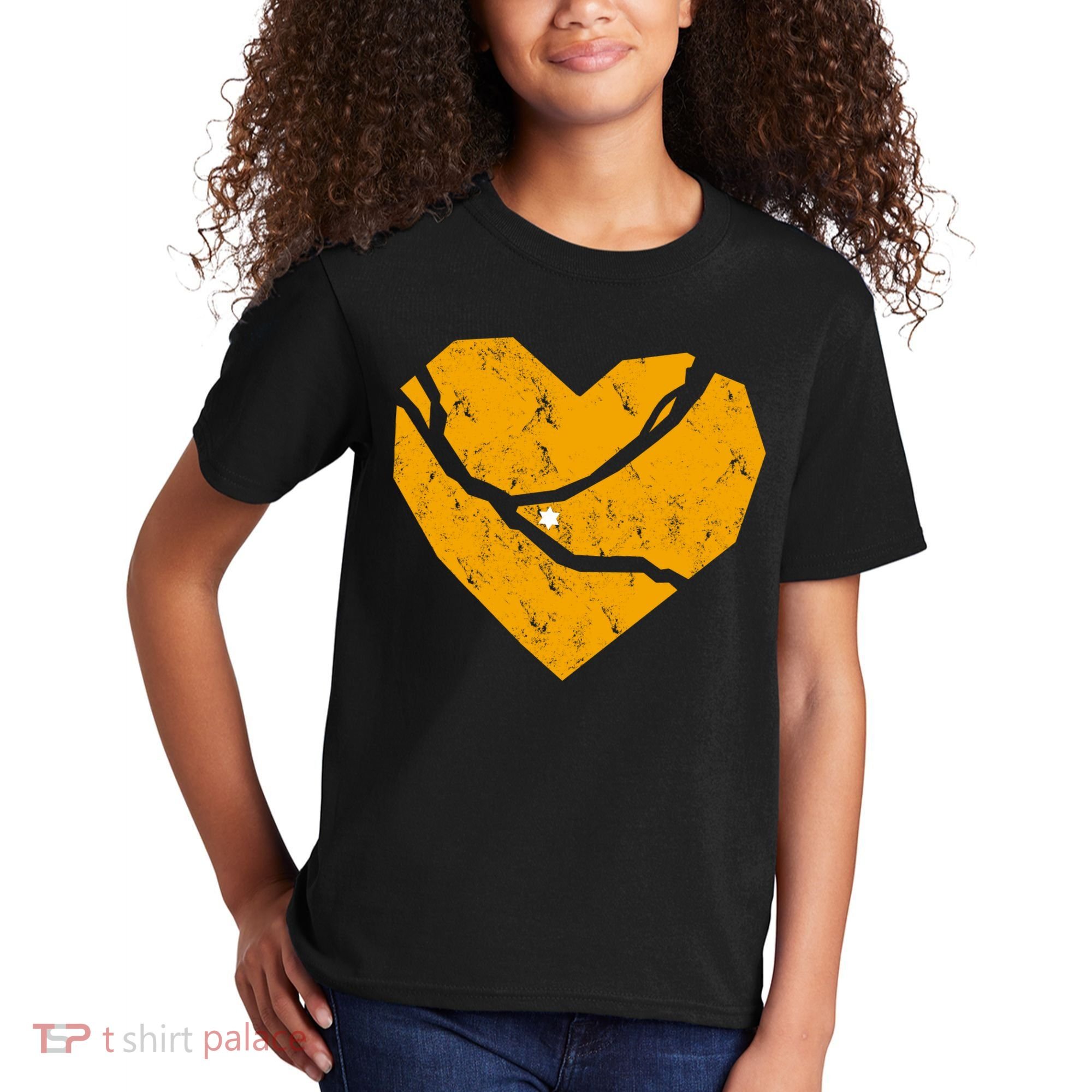Pittsburgh Steel City Broken Heart Kids T-Shirt