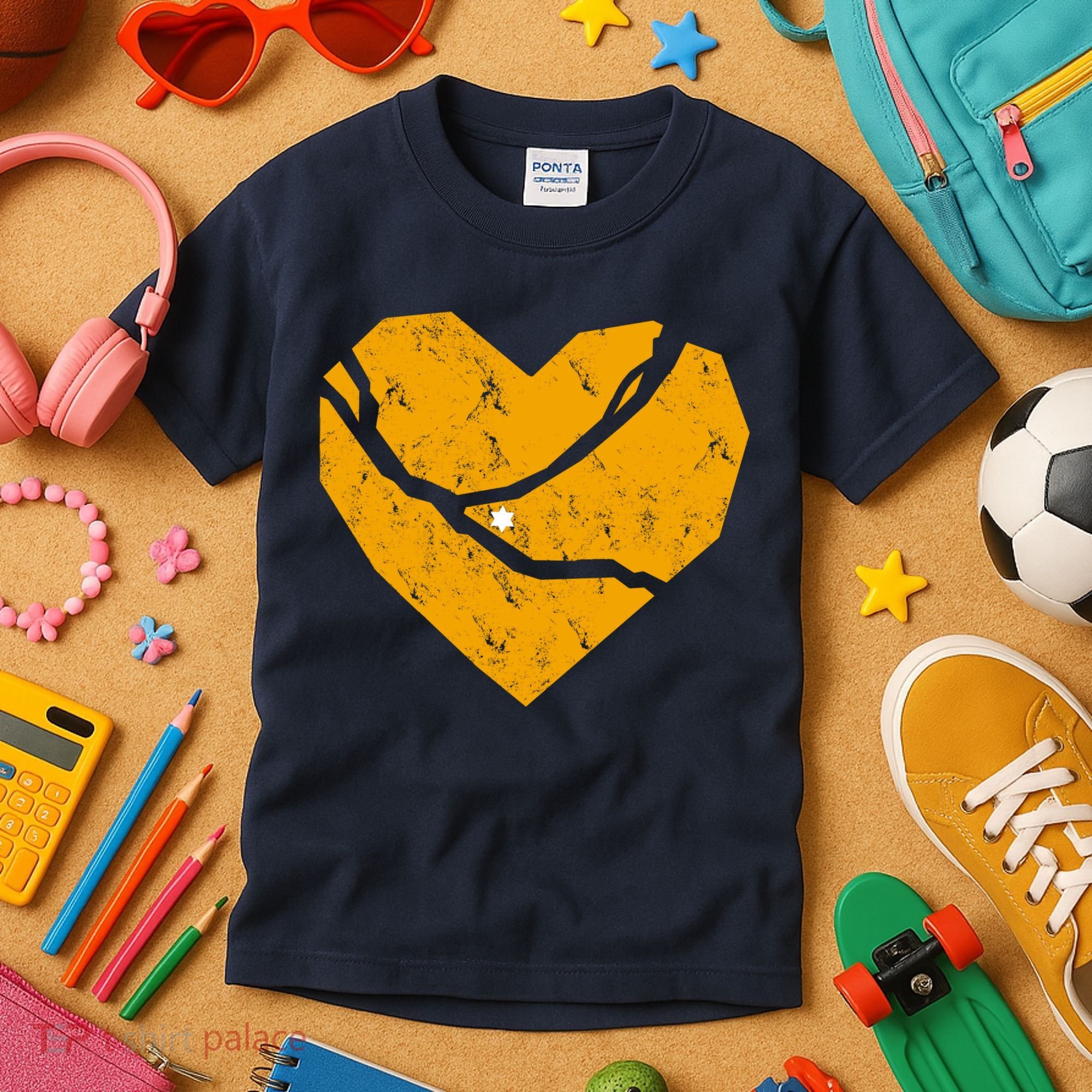 Pittsburgh Steel City Broken Heart Kids T-Shirt