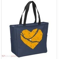 Pittsburgh Steel City Broken Heart Tote Bag thumb 2
