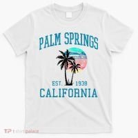 Palm Springs California Beach Vintage Palm Trees Summer T-Shirt thumb 0