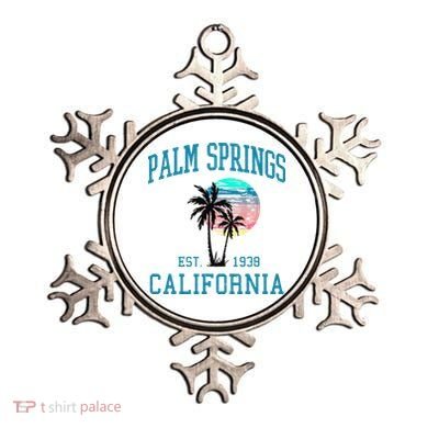 Palm Springs California Beach Vintage Palm Trees Summer Ornament