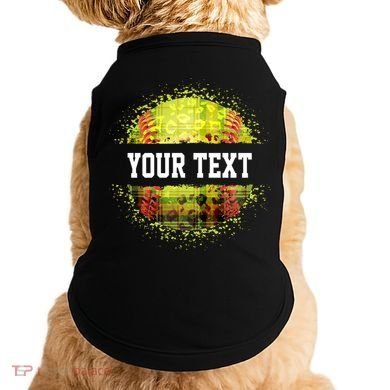 Personalized Softball Custom Name Family School Team Doggie Tank