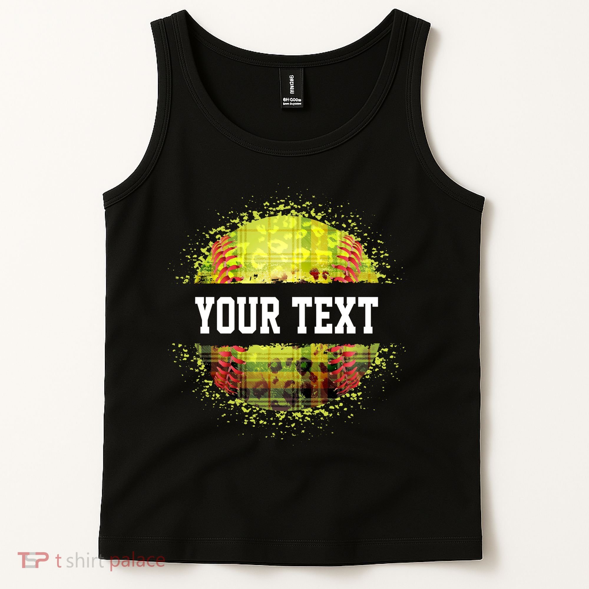 Personalized Softball Custom Name Family School Team Tank Top