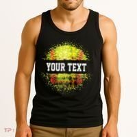 Personalized Softball Custom Name Family School Team Tank Top thumb 3