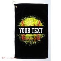 Personalized Softball Custom Name Family School Team Golf Towel thumb 0