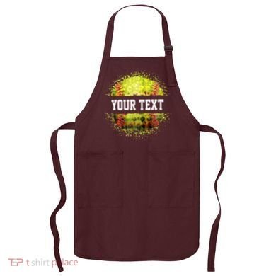 Personalized Softball Custom Name Family School Team Apron
