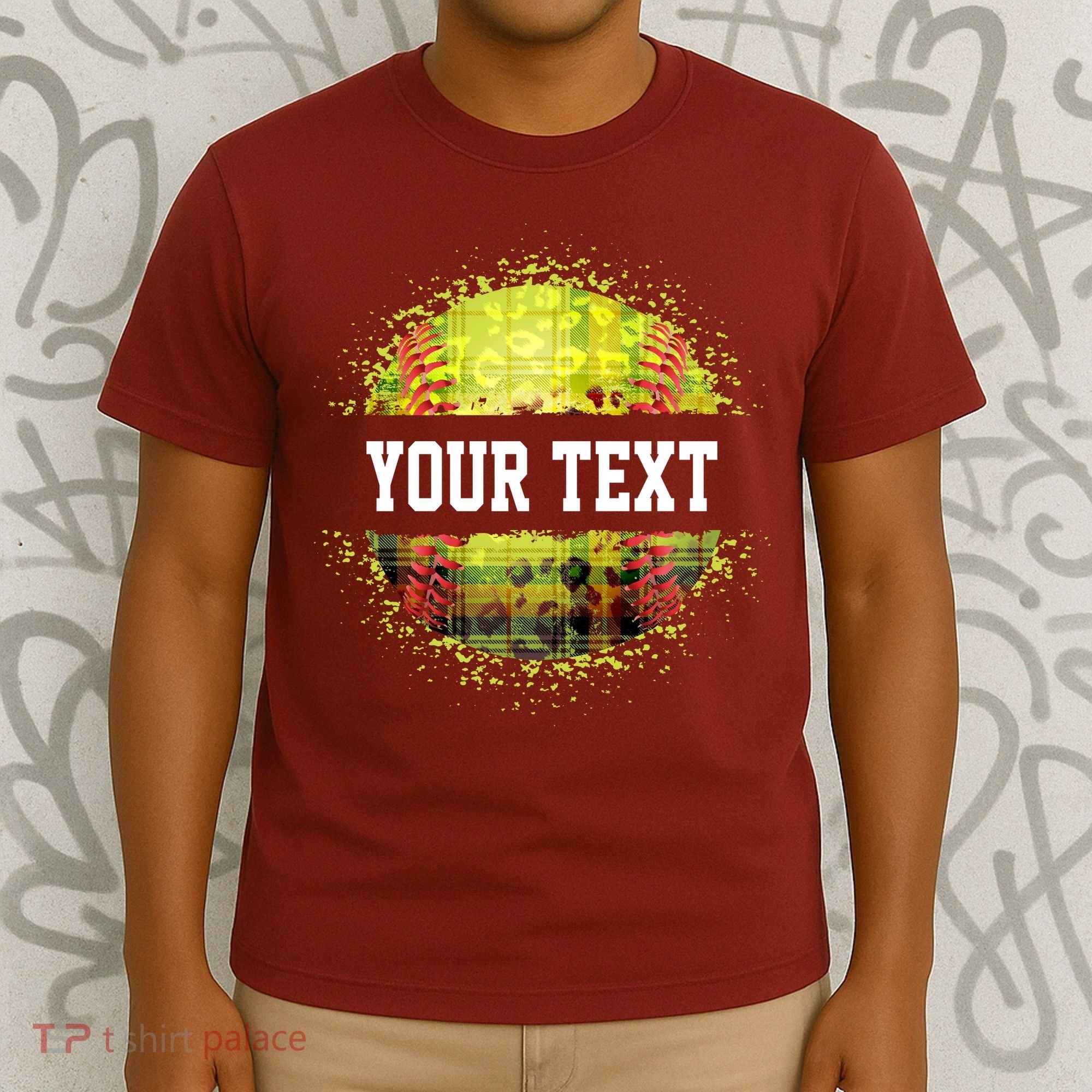 Personalized Softball Custom Name Family School Team T-Shirt