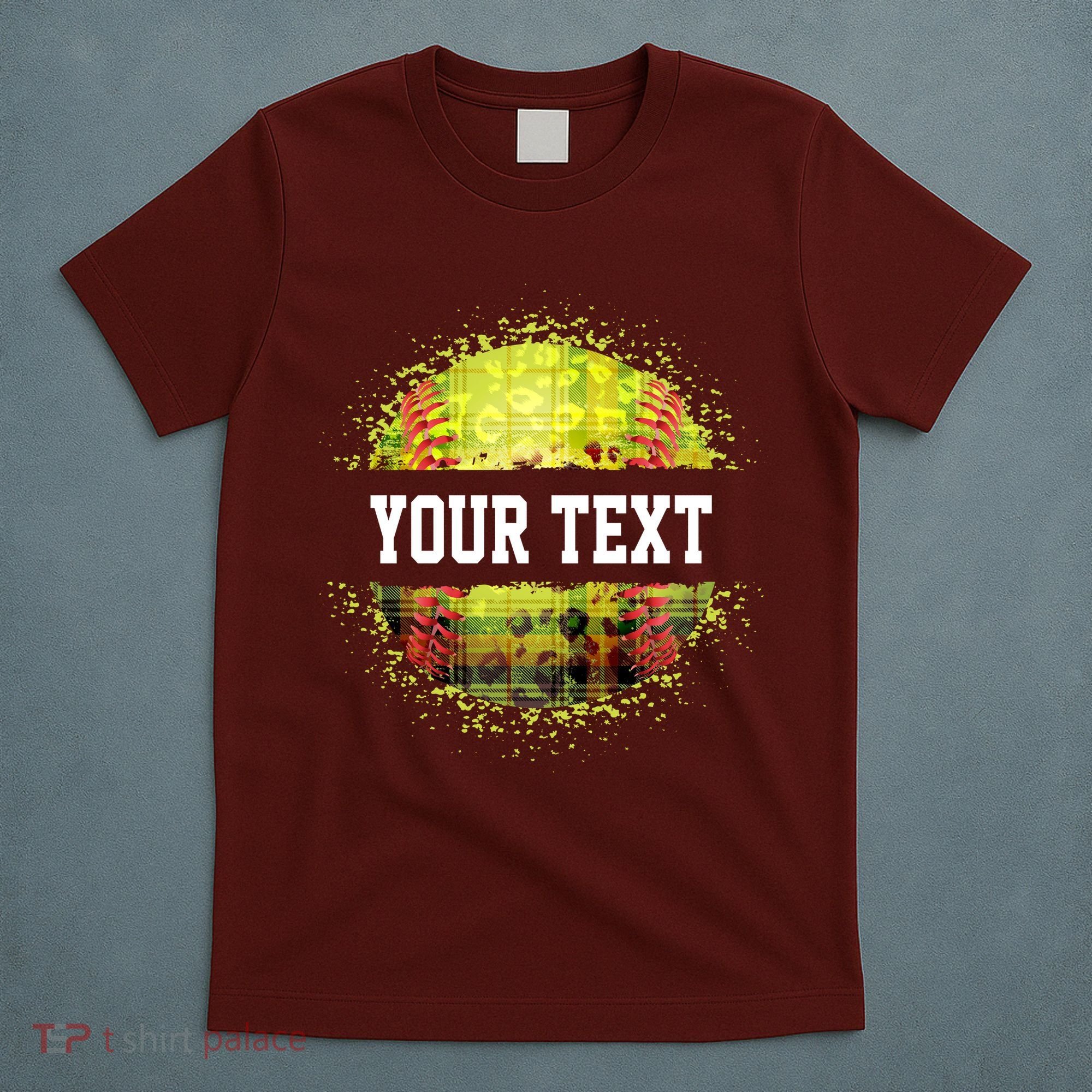 Personalized Softball Custom Name Family School Team T-Shirt