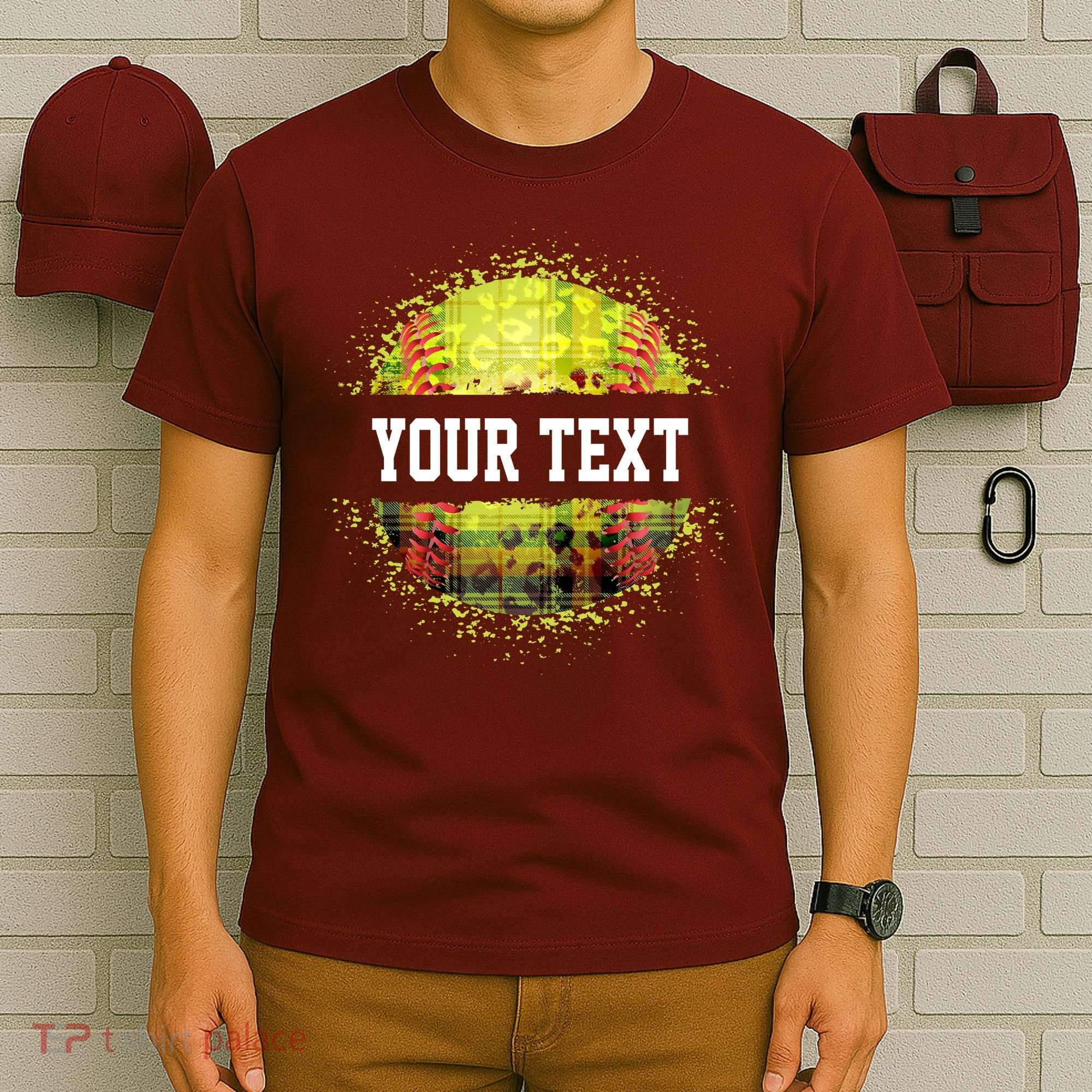 Personalized Softball Custom Name Family School Team T-Shirt