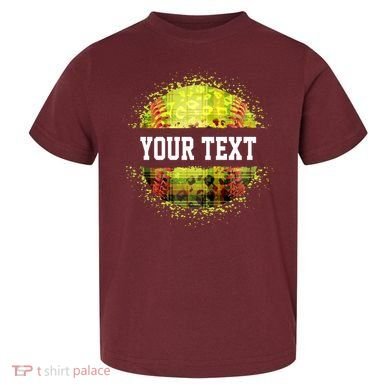 Personalized Softball Custom Name Family School Team Toddler T-Shirt