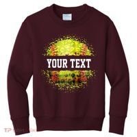 Personalized Softball Custom Name Family School Team Kids Sweatshirt thumb 0
