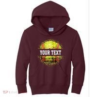 Personalized Softball Custom Name Family School Team Kids Hoodie thumb 0