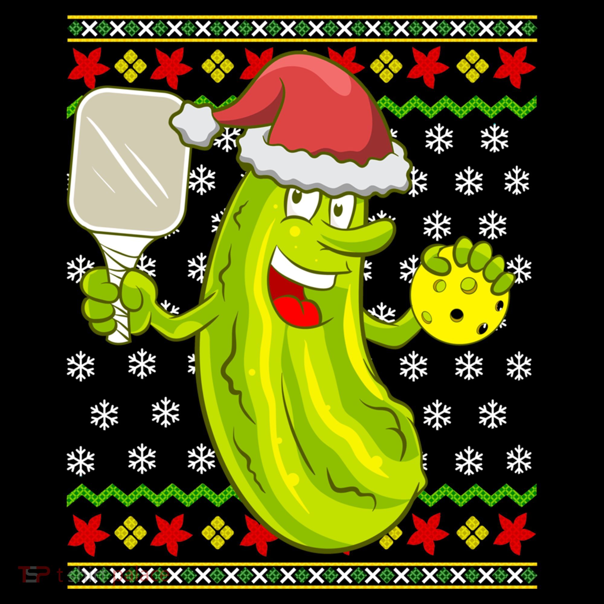 Pickleball Santa Claus Ugly Christmas Pattern Cool Gift Coffee Mug