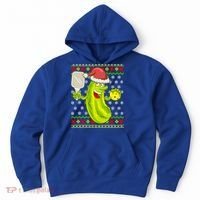 Pickleball Santa Claus Ugly Christmas Pattern Cool Gift Hoodie thumb 0