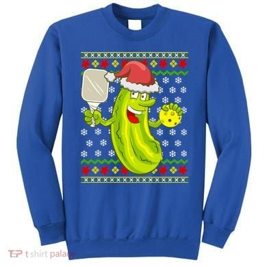 Pickleball Santa Claus Ugly Christmas Pattern Cool Gift Sweatshirt