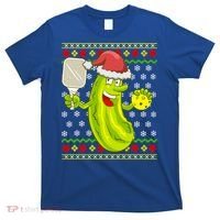 Pickleball Santa Claus Ugly Christmas Pattern Cool Gift T-Shirt thumb 0