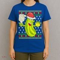 Pickleball Santa Claus Ugly Christmas Pattern Cool Gift T-Shirt thumb 4